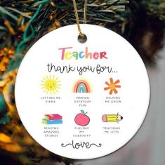 Imagem de Presentes de agradecimento ao professor - Enfeites de Natal para professores 2024 - Presentes para professores de Natal - Melhores presentes para professores - Presentes de agradecimento ao professor