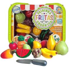 Imagem de Brinquedo Feirinha Orgânica Cesta de Frutas Comidinhas Crec Crec Ref.743-CFOF