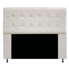 Imagem de Cabeceira Estofada Mel 140 Cm Casal Suede Bege