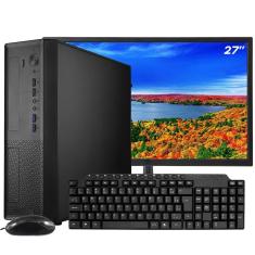 Imagem de Computador Completo SFF Slim Ark Monitor 27`` Intel Core i7 4770 16GB SSD 480GB Windows 10 Pro Kit Multimidia