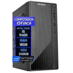 Imagem de Computador Fácil Intel Core I5 11400 (11ª Geração) 16Gb Ddr4 Ssd 240Gb