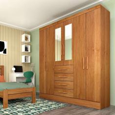 Imagem de Guarda-Roupa Casal com Espelho Arizona 6 pt 4 gv Cinamomo