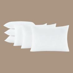 Imagem de Kit 6 Travesseiros 50X70cm Antialérgico Lavável Fibra Siliconada Macio
