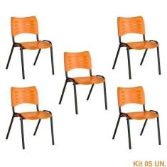 Imagem de Cadeira Secretaria Turim Fixa (Kit 5 Peças) - Maiart