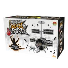 Imagem de Bateria Infantil Rock Party Preta Com Banquinho - Dm Toys