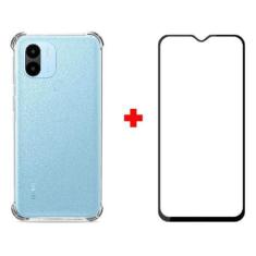 Imagem de Capa Anti Impacto Para Redmi A1+ Plus+ Pelicula 3D Tela Toda - Mustang