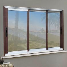 Imagem de Janela Elite 3 Folhas Moveis Sequenciais 100 X 240 Vidro Refl