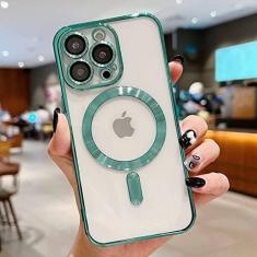 Imagem de Estojo transparente de carregamento sem fio para iPhone 14 13 12 11 Pro Max X XR XS 7 8 Plus SE 2020 22 Mini capa macia, verde claro, para iPhone 7plus