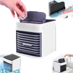 Imagem de Mini ventilador portátil USB com ar condicionado para uso pessoal em e