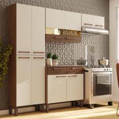 Imagem de Armário de Cozinha Compacta 10 Portas 2 Gaveta com Balcão Nala - Kit's