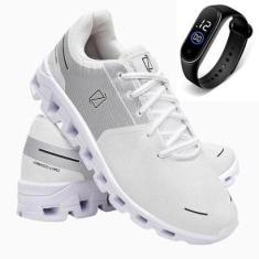 Imagem de Tênis Masculino Esportivo Academia Caminhada Ultra Leve Com Relógio-Masculino