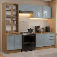 Imagem de Armário de Cozinha Completa 270cm Rustic/Cinza Lux Madesa 04