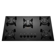 Imagem de Fogão Cooktop 5 Bocas Embutir Mega Tripla Chama Atlas Bivolt, Preto, B