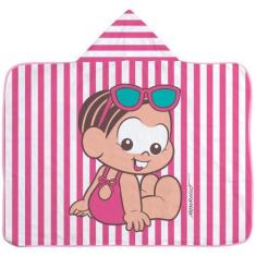 Imagem de TOALHA DE BANHO BEBE COM CAPUZ ESTAMPA TURMA DA MÔNICA LOCALIZADA 70cm