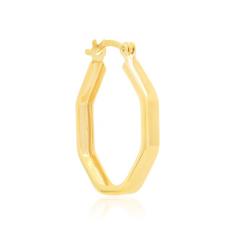 Imagem de Brinco argola Rommanel Folheado a ouro