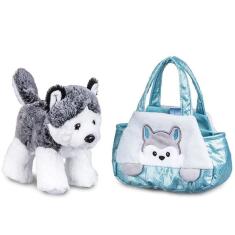 Imagem de Pelúcia Husky Com Bolsa De Passeio Cutie Handbags Multikids