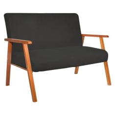 Imagem de Namoradeira Decorativa Bally Veludo Grafite - Wd Decor