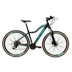 Imagem de Bicicleta Feminina Aro 29 Ksw Mwza Alumínio 24v Câmbios Shimano Garfo Com Trava No Ombro - Preto/azul Tam.17