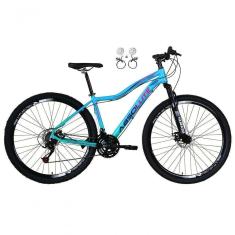 Imagem de Bicicleta Feminina Aro 29 Absolute Hera 21v Alumínio Garfo Suspensão Azul-verde 15