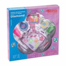 Imagem de Maquiagem Infantil Paleta de Sombras Batom e Gloss Diamond - Fenza - t
