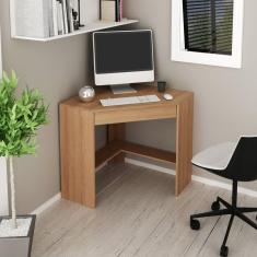 Imagem de Escrivaninha de Canto com 1 Gaveta ME4169 Espresso Móveis Amendoa