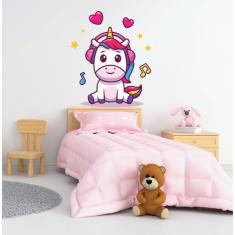 Imagem de Adesivo De Parede Unicórnio Infantil tamanho 65cmx80cm