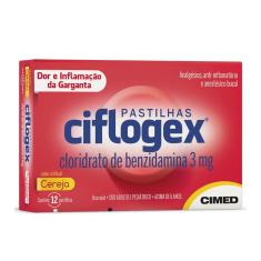 Imagem de Ciflogex Cereja 12 com pastilhas 12 Pastilhas