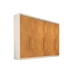 Imagem de Guarda Roupa 6 Portas E 6 Gavetas Oslo Off White/Peroba - Europa