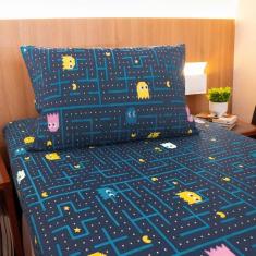 Imagem de Jogo de Cama Solteiro Pac Pac Malha Algodão Doce Vida