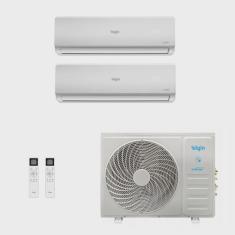 Imagem de Ar-Condicionado Multi Split Inverter Elgin 18.000 (2x Evap hw 12.000) Quente/Frio 220V