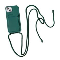 Imagem de Capa de telefone com alça crossbody para iPhone 15 14 13 12 11 Pro Max SE X XR XS Max 7 8 Plus Capa de silicone líquido, DG, para iPhone 15Pro Max