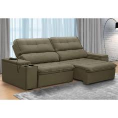 Imagem de Sofa Ferguile Genebra 3 Lugares Com Porta Para Usb Bege