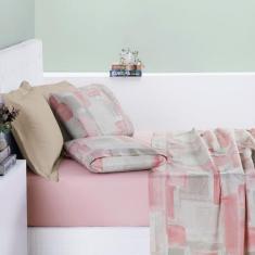 Imagem de Jogo de Cama Cotton Select Queen 04 Peças Quadri - BIA ENXOVAIS