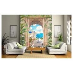 Imagem de Papel De Parede Paisagem Digital Grécia 3D Dav11