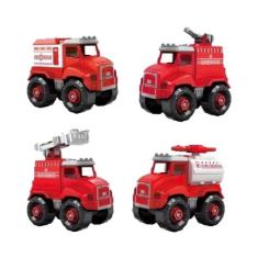 Imagem de Caminhão Bombeiros City Machine Brinquedo 2 in 1 - BR1698