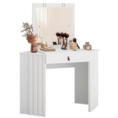 Imagem de Penteadeira Camarim de Canto Glitter com 1 Gaveta com LED