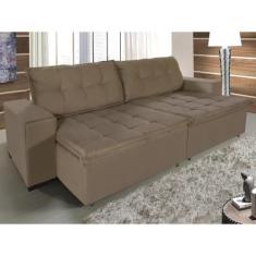 Imagem de Sofá Austrália 2,30 Mts Pluma Castor - Sofá Casa