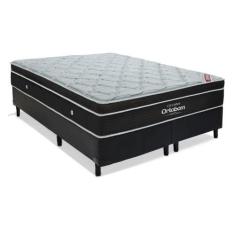 Imagem de Cama Base Box Queen Blindado + Colchão De Molas Ensacadas - Ortobom -
