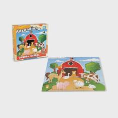 Imagem de Quebra Cabeça Em Madeira Fazendinha 30 Peças - Nig Brinquedos