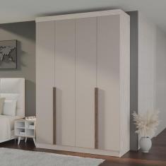 Imagem de Guarda-roupa Solteiro 4 Portas 3 Gavetas 100% Mdf Marrocos