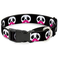 Imagem de Buckle-Down Coleira para cachorro martingale – repetição de urso panda – 2,54 cm de largura – serve para pescoços de 38 a 66 cm – Grande