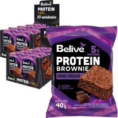 Imagem de Kit c/ 20und Protein Brownie Double Chocolate BELIVE 40g