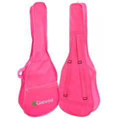 Imagem de Capa Simples Rosa Para Violão Infantil Giannini Com Alças