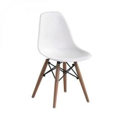 Imagem de Cadeira Infantil Eames Pp Dsw-m Empório Tiffany Branca/madeirado