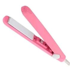 Imagem de Mini Chapinha Prancha Cabelo 17mm Portátil Cerâmica Rosa - Fanyi