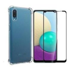 Imagem de Kit Capa Anti Impacto Samsung Galaxy A02 + Película De Vidro 3D
