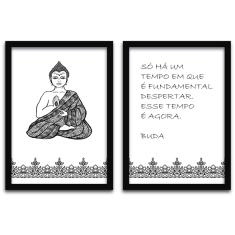 Imagem de Conjunto Quadros Decorativos 2 peças 40x60 Buda