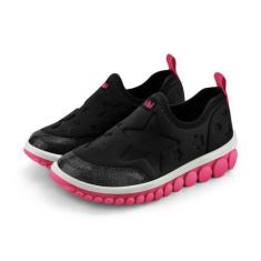 Imagem de Tênis Infantil Feminino Bibi Roller 2.0 Preto Hot Pink