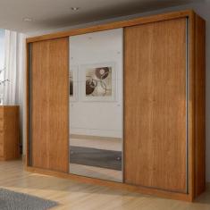 Imagem de Guarda Roupa Casal Paradizzo Gold Com Espelho 3 Portas De Correr E 6 G