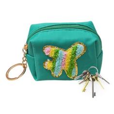 Imagem de Bolsa de moedas para mulheres, bolsa de troca para moedas - Porta-moedas bordado | Bolsa de moedas impermeável multiuso para mulheres, meninas, chaves de lojas, joias, comprimidos